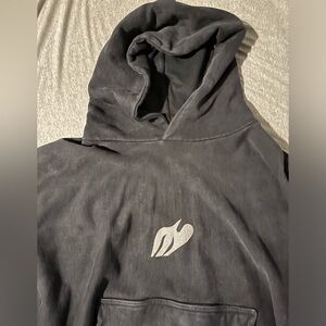 Kanye Charcoal Donda Doves Slam Hoodie Oversized XL fits like 2XL Pre Owned 🔥